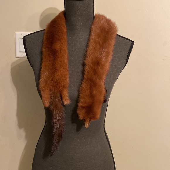 Mink fur stole scarf collar - Picture 1 of 14